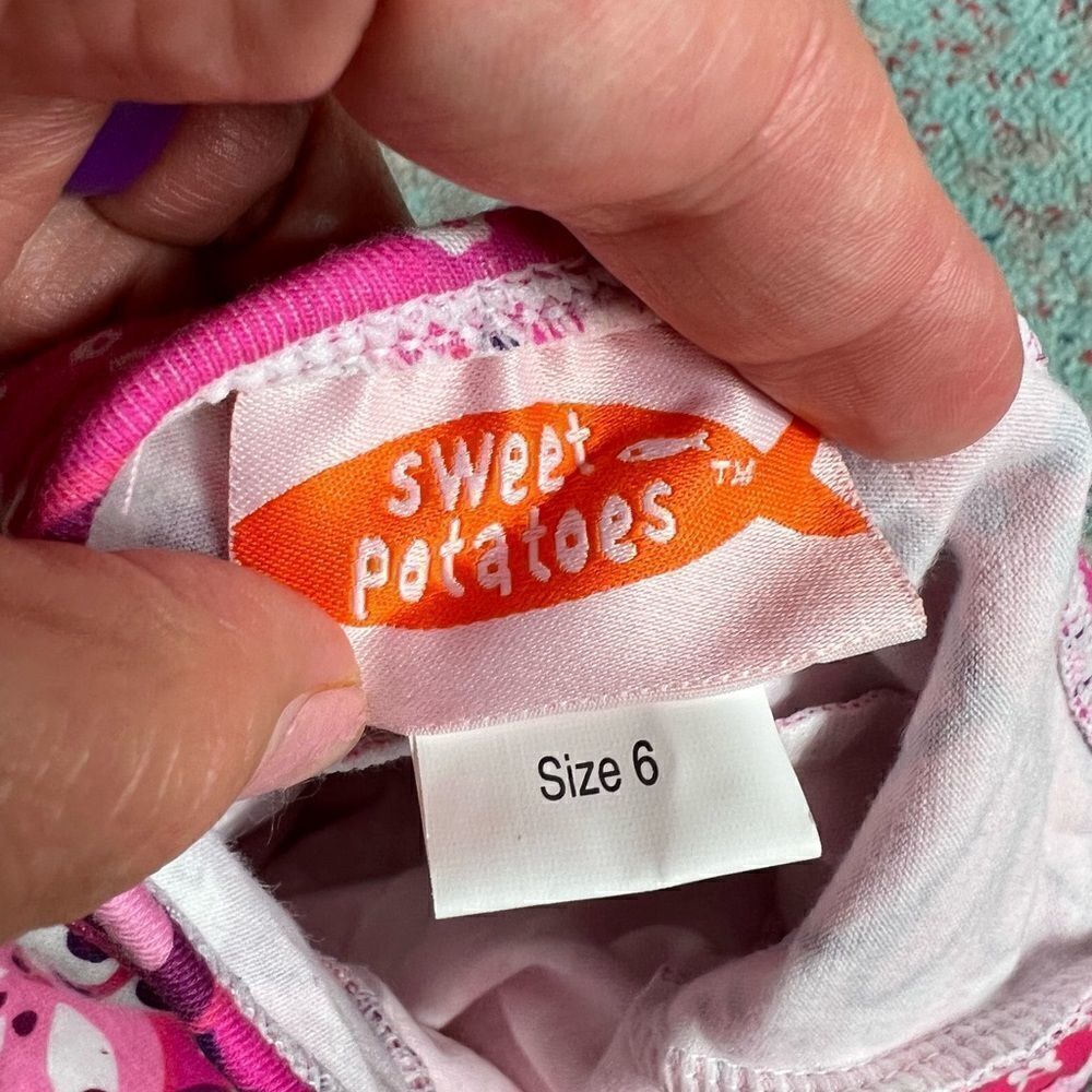 NWT Sweet Potatoes 2pc Halter One piece Swim Suit/Cover Up Size 6 - Picture 3 of 4